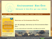 Tablet Screenshot of environnementbienetre.com